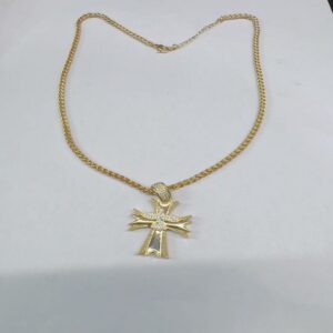 Necklace Cross Pendant Cuban Chain Necklace