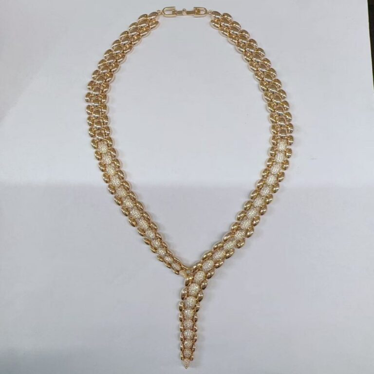 Necklace Y-Drop Diamond-Cut Gold-Tone Chain Necklace